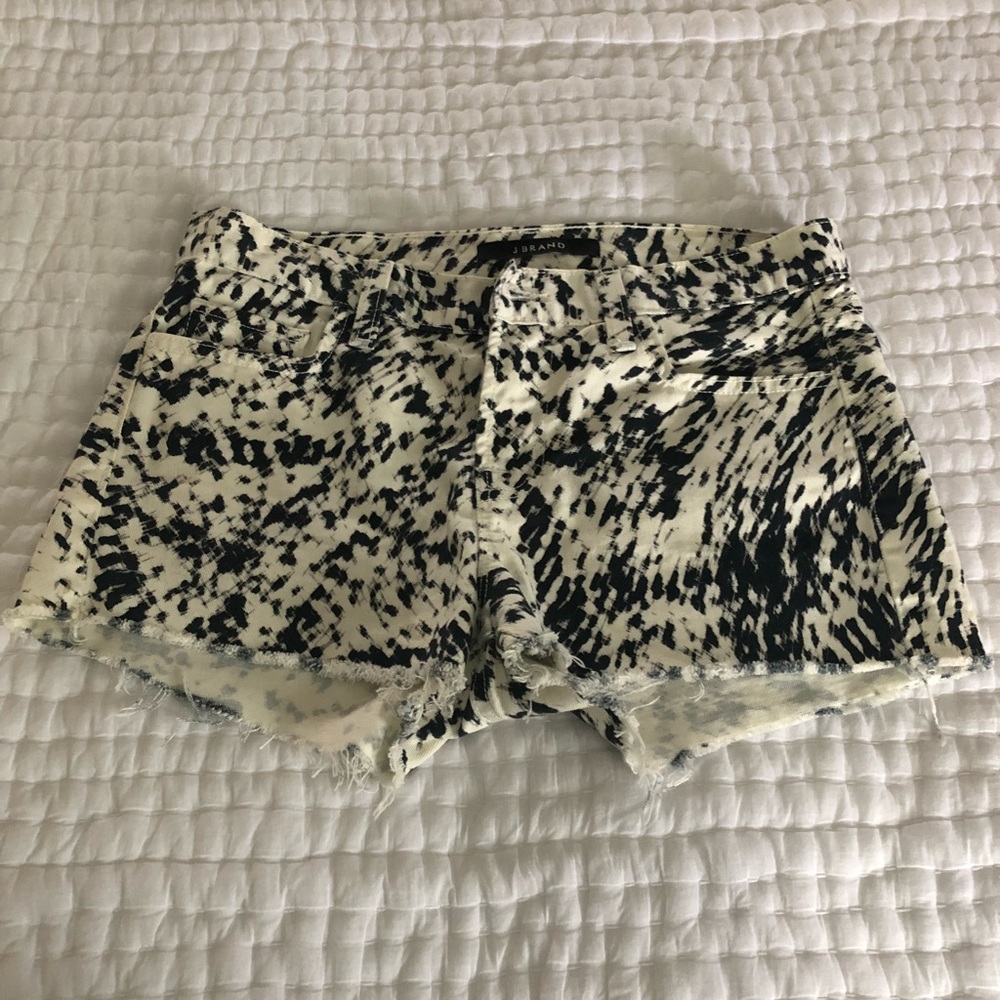 J Brand Print Cutoff Shorts